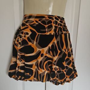 Guess by Marciano Vibrant Abstract Bubble Hem Mini Skirt